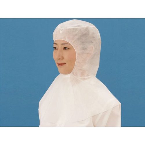 不織布キャップ つくつく帽子 EL-201 白 日本メディカルプロダクツ [ケース販売]