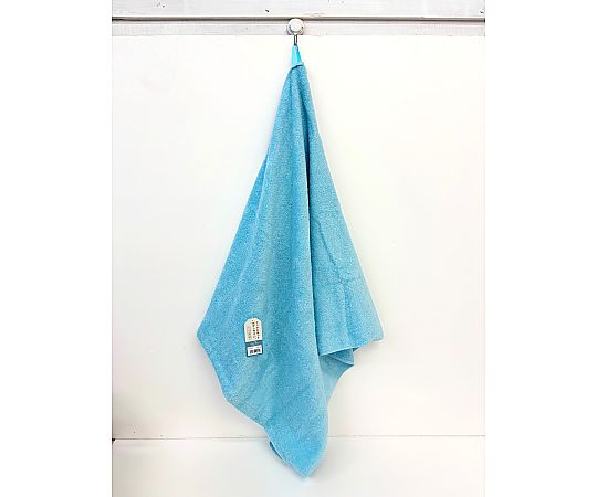 ループ付きバスタオル ローキーカラー 60×120cm KHAKI 1セット（10枚入） 柔らかい質感のタオルがまとめて置かれた様子