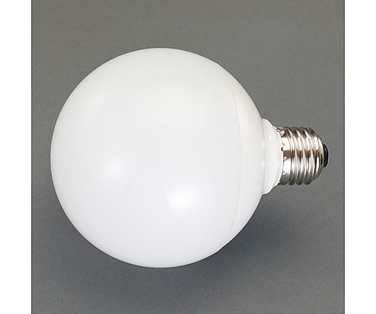 AC100V/3.9W/E26 LED電球(電球色) 光沢のある透明なカバーの下に、電球色の光が優しく漏れ出している状態