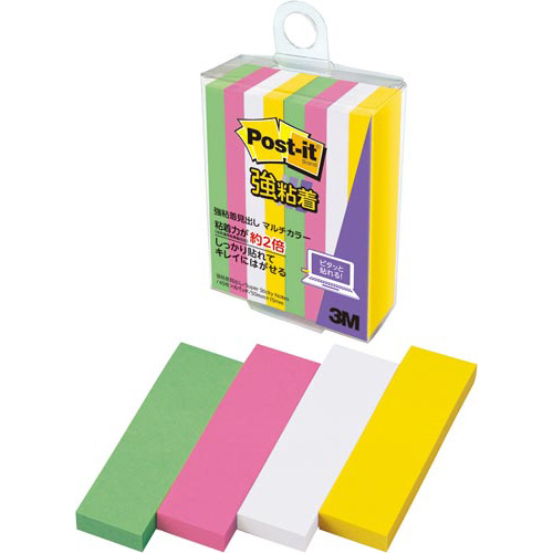 ポストイット強粘着マルチカラー８　５０×１５　８冊画像