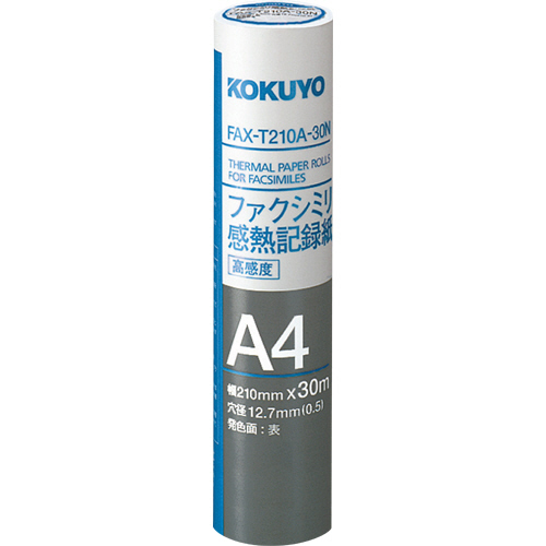 ﾌｧｸｼﾐﾘ感熱記録紙 210mm×30m 芯内径0.5ｲﾝﾁ 1ｾｯﾄ(12本)画像