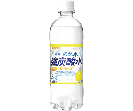 伊賀の天然水　強炭酸水　レモン　500mL　24本画像