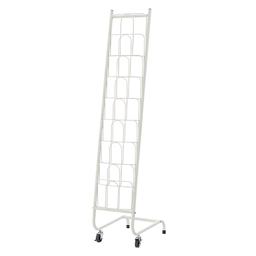 ﾊﾟﾝﾌﾚｯﾄﾗｯｸ 1列8段 ｷｬｽﾀｰ付 1台画像