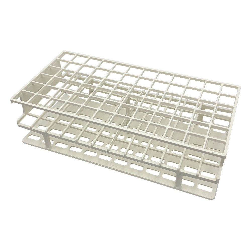 アンワイヤー試験管立　φ16mm×72本　ホワイト画像