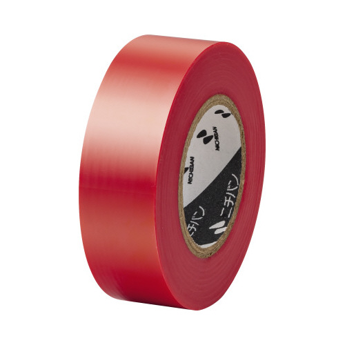 ビニールテープ　１９ｍｍ×１０ｍ　赤　×１０