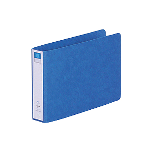 ﾘﾝｸﾞﾌｧｲﾙ(ﾂｲｽﾄﾘﾝｸﾞ) B6ﾖｺ 2穴 200枚 ﾘﾝｸﾞ内径25mm背幅35mm藍 1冊画像