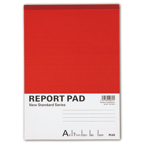 ﾚﾎﾟｰﾄﾊﾟｯﾄﾞ B5 A罫 50枚 1冊