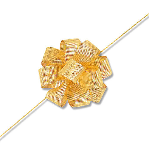 HEIKO ワンタッチメタルリボン 24mm幅×20m巻 ゴールド 1巻画像