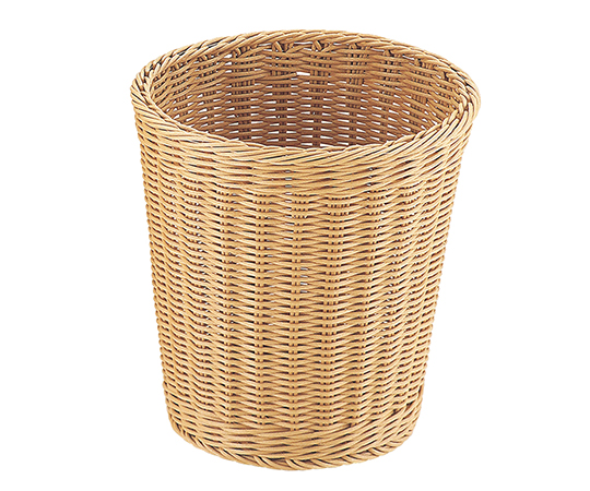 トラッシュボックス 丸型 小 アイボリー画像