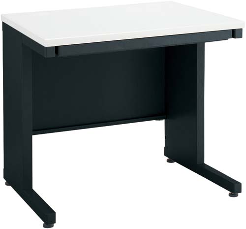 インベント平机奥行６００幅８００ホワイト脚ＢＫ画像