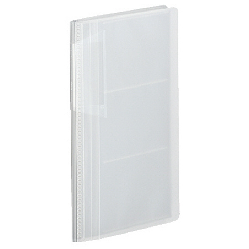 ｶｰﾄﾞﾎﾙﾀﾞｰ(ﾉﾋﾞｰﾀ)(固定式･ｽﾘﾑ) ｸﾘﾔｰﾀｲﾌﾟ 180名 ﾖｺ入れ 透明 1ｾｯﾄ(10冊)画像