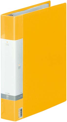 クリヤーブック交換式　黄　Ａ４縦背幅５０ｍｍ画像
