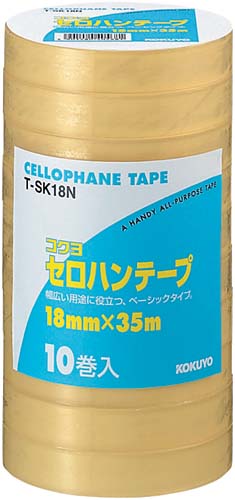 セロハンテープ工業用　１８ｍｍ×３５ｍ　１０巻入