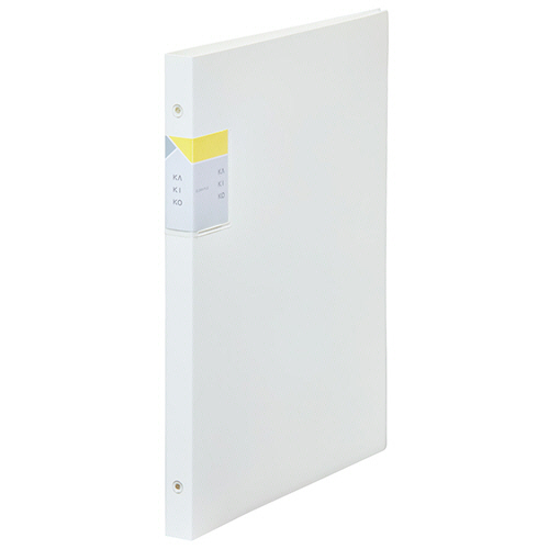 ｸﾘｱｰﾌｧｲﾙｶｷｺ 差し替え式 A4ﾀﾃ 30穴 20ﾎﾟｹｯﾄ 背幅21mm 白 1冊画像