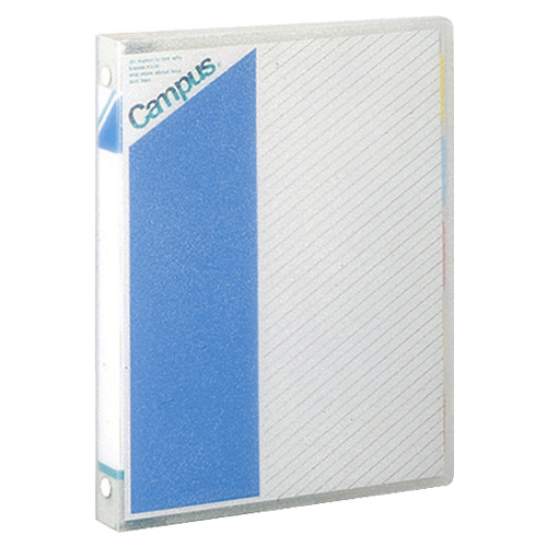 ｷｬﾝﾊﾟｽ ﾊﾞｲﾝﾀﾞｰﾉｰﾄ(ﾐﾄﾞﾙﾀｲﾌﾟ) A5ﾀﾃ 20穴 青 1ｾｯﾄ(10冊)画像