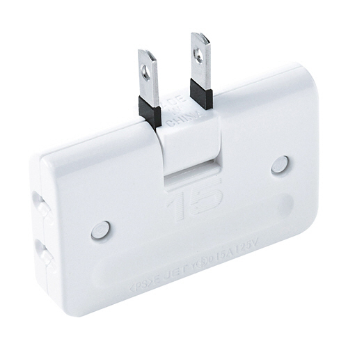 平ﾄﾘﾌﾟﾙﾀｯﾌﾟ 2P･3個口 ﾎﾜｲﾄ 1個画像