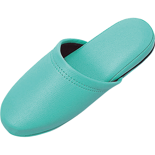 抗菌ﾋﾞﾆｰﾙﾚｻﾞｰ調ｽﾘｯﾊﾟ ｸﾞﾘｰﾝ 1足画像