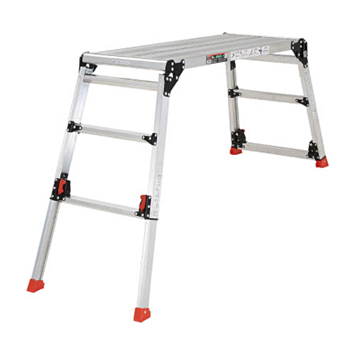 足場台 ｱﾙﾐ製 脚部伸縮ﾀｲﾌﾟ 高さ0.60-0.91m 1台