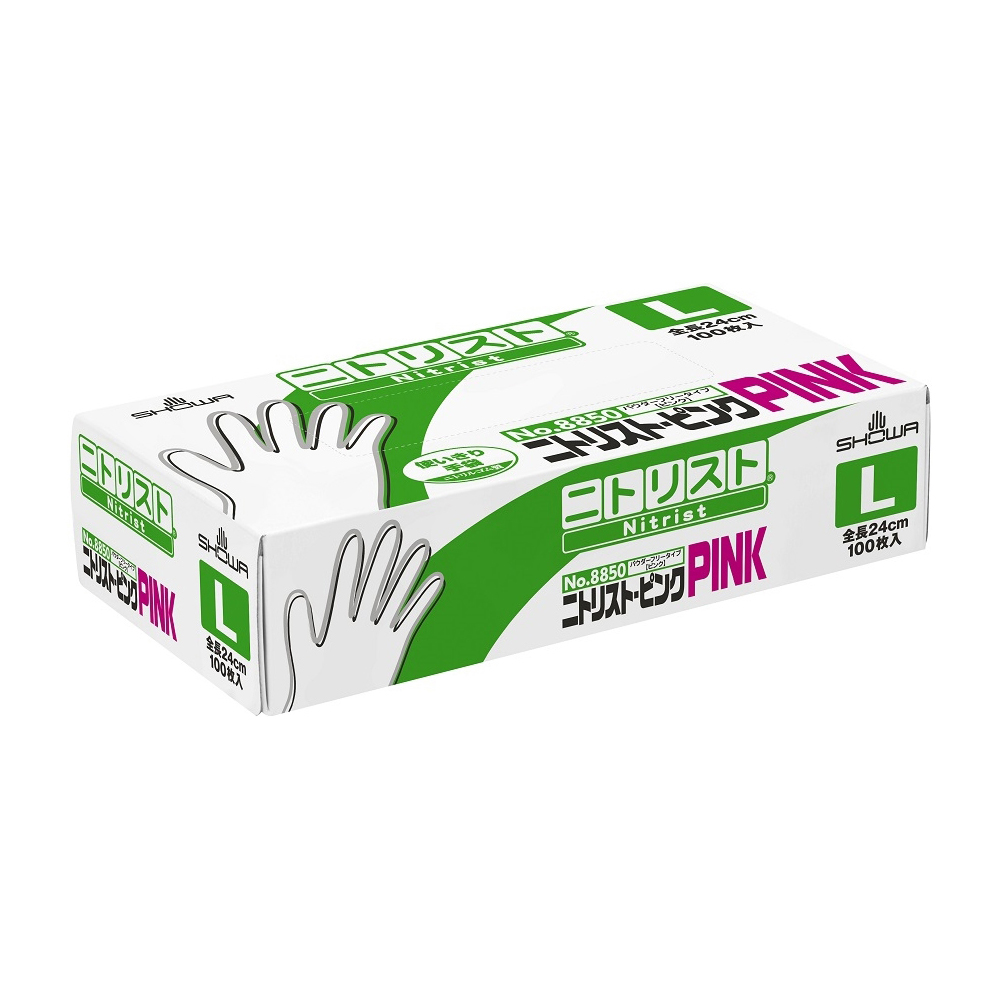 ニトリスト®・ピンク L 100枚画像