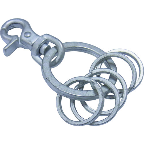 ニッサチェイン　キーホルダー５連Ａ　ホワイト画像