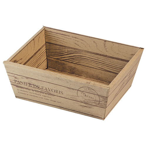 ギフトトレー　パニエ　茶（Ｍ）画像