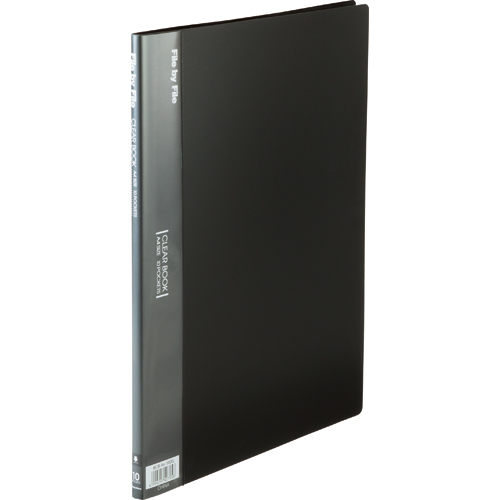 ｸﾘﾔｰﾌﾞｯｸ A4ﾀﾃ 10ﾎﾟｹｯﾄ 背幅9mm ﾀﾞｰｸｸﾞﾚｰ 1冊画像