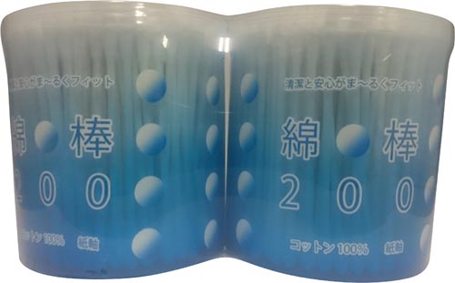 綿棒２００本ｘ２Ｐ画像
