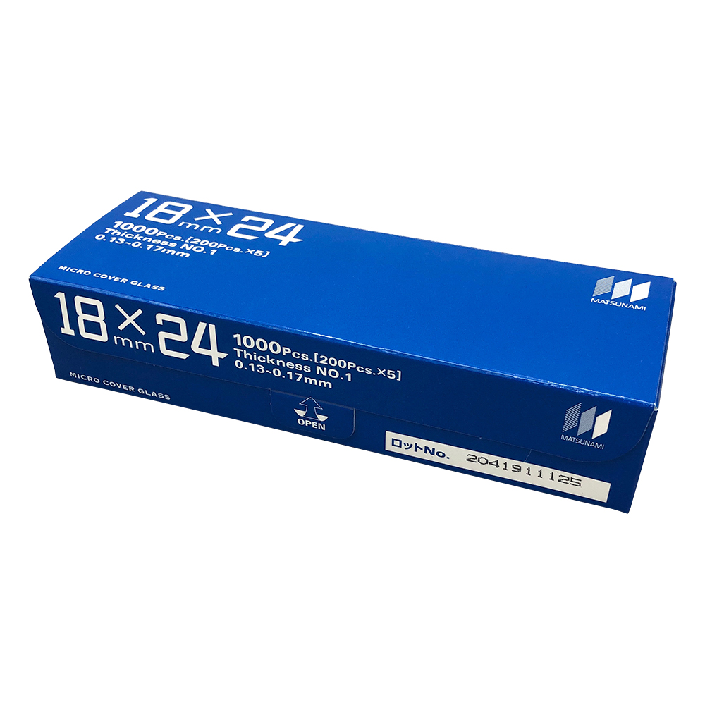 マツナミカバーグラス(No.1) 18×24mm 1000枚入画像
