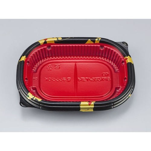 シーピー化成 弁当容器 BFNアルバ重4 輪島内赤 本体 発泡画像