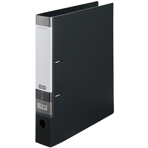 Dﾘﾝｸﾞﾌｧｲﾙ A4ﾀﾃ 2穴 350枚収容 35mmとじ 背幅53mm ﾀﾞｰｸｸﾞﾚｰ 1冊画像