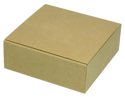 お菓子・雑貨等のラッピング・商品発送に人気！組立式の正方形クラフトボックス