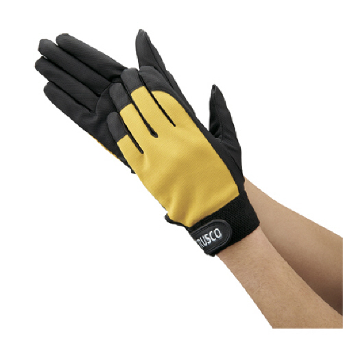 PU薄手手袋ｴﾝﾎﾞｽ加工 ｲｴﾛｰ S 1双画像