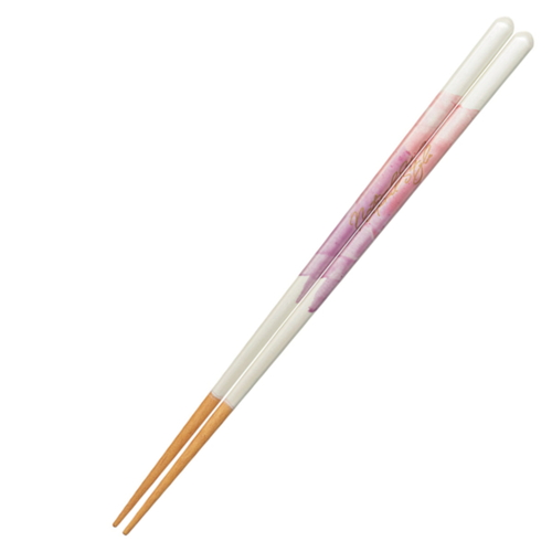 箸 23cm KAKEHASHI NATURA ナチュラルスタイル 食洗機対応 すべり止め 木製 天然木 ピンク画像