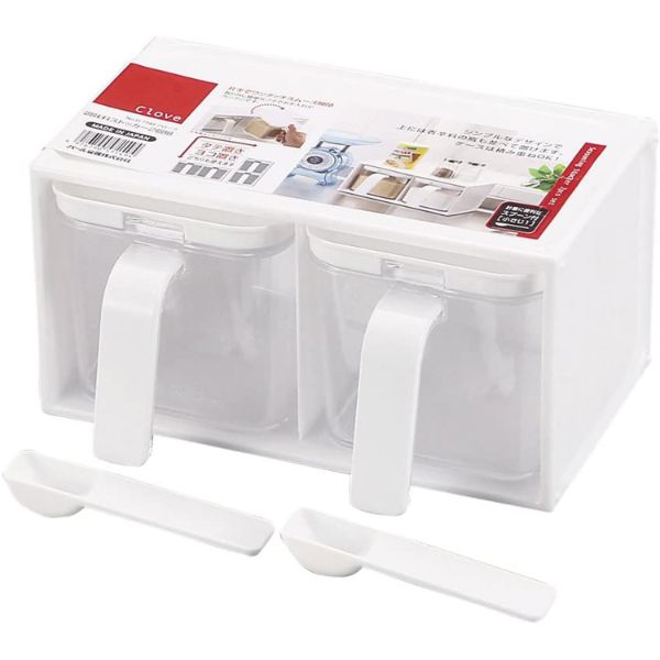 調味料入れ クローブ 調味料ストッカー 2個組 パール金属画像