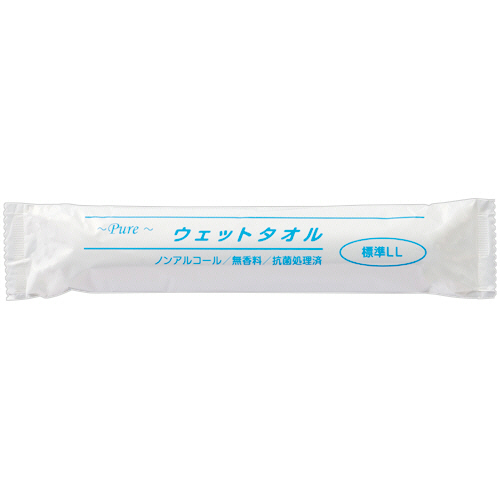 Pure ｳｪｯﾄﾀｵﾙ 標準 LL 個包装 1ﾊﾟｯｸ(50本)画像