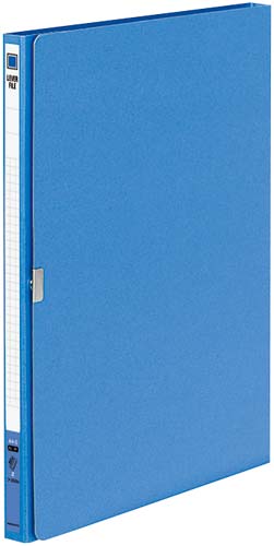 レバーファイルＺ式・二つ折りＡ４縦１２ｍｍ青１０冊