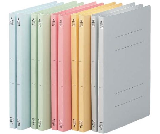 フラットファイルV樹脂とじ具 A4縦 5色×2冊画像