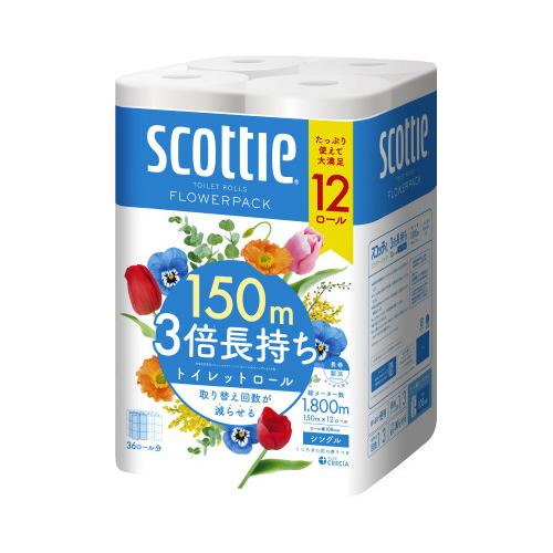 スコッティフラワー３倍長持ち１２ＲシングルＸ４画像