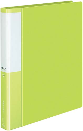 名刺ホルダーポジティ差替式Ａ４縦　薄緑５００名４冊