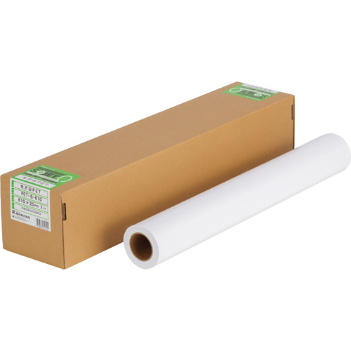 光沢白PET 24ｲﾝﾁﾛｰﾙ 610mm×20m 135μ 1本画像