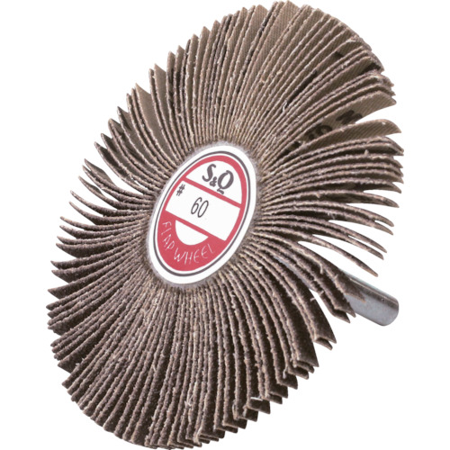 軸付ﾌﾗｯﾌﾟ(金具無し) 外径80幅5軸径6mm 40# 1個画像