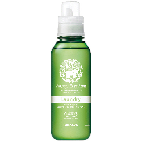 ﾊｯﾋﾟｰｴﾚﾌｧﾝﾄ 液体洗たく用洗剤 ｺﾝﾊﾟｸﾄ 本体 600mL 1本画像