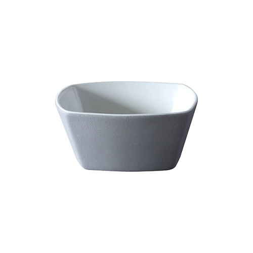 ボウル 9cm KAKU 皿 食器 洋食器 角皿 磁器 グレー画像