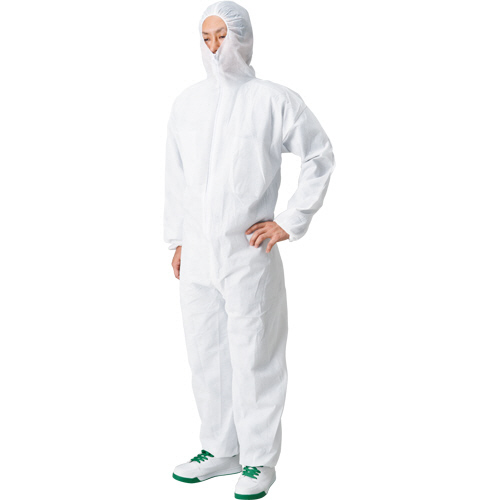 不織布使い捨てつなぎ 防塵ﾀｲﾌﾟ M 1着画像