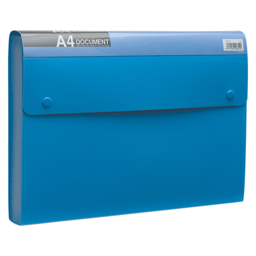 ﾄﾞｷｭﾒﾝﾄﾌｧｲﾙ(ｴｺﾉﾐｰﾀｲﾌﾟ) PP表紙 A4 13ﾎﾟｹｯﾄ 青 1冊画像