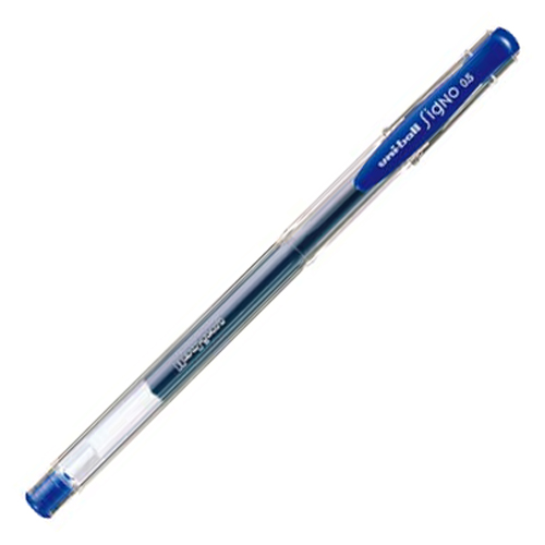 ゲルインクボールペン　ユニボール　シグノ　スタンダード　0.5mm　青　1セット(10本)