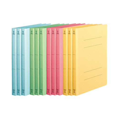 丈夫なﾌﾗｯﾄﾌｧｲﾙ<HD>A4ﾀﾃ200枚収容 背幅23mm4色ﾊﾟｯｸ 1ﾊﾟｯｸ(12冊:各色3冊)画像