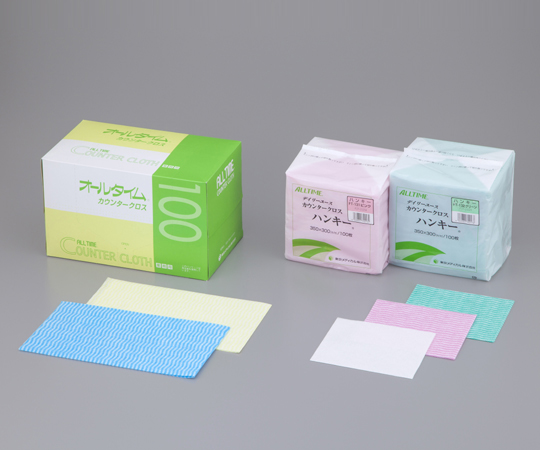 オールタイム（R） カウンタークロス ハンキー ホワイト 1袋（100枚入）画像