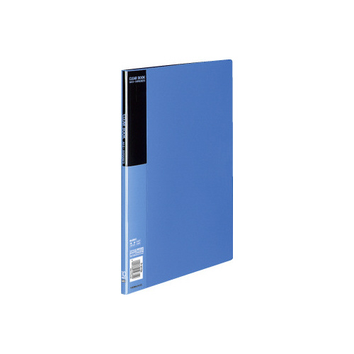 クリヤーブックベーシックＡ４縦１０ポケット青画像