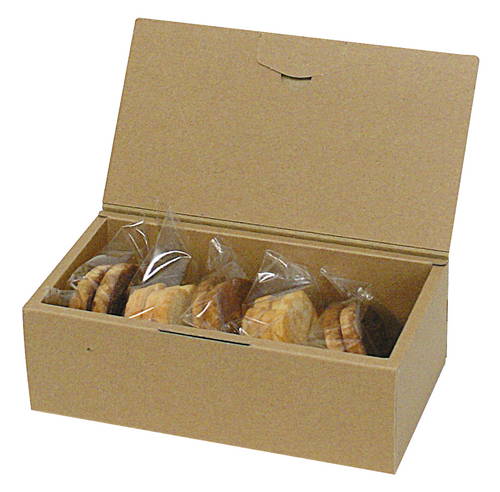 ブック型ギフトボックス（茶・188×90×62mm）画像